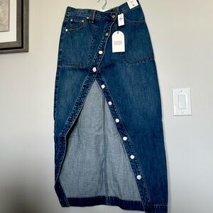 Cultgaia and Gap colab denim asymmetrical skirt